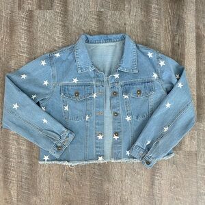 Star Patterned Denim Jacket